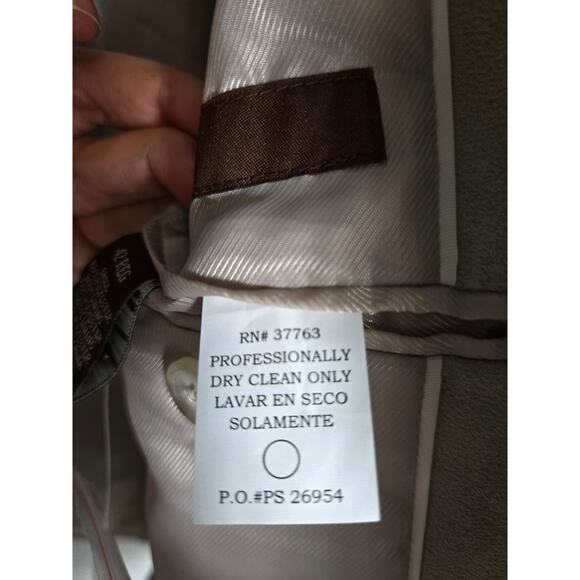 Perry Ellis Mens Faux Suede Sport Coat size 42R Holiday Fall Winter Business - Picture 13 of 15